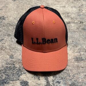 L.L. Bean Peach and Navy Blue Mesh Cap